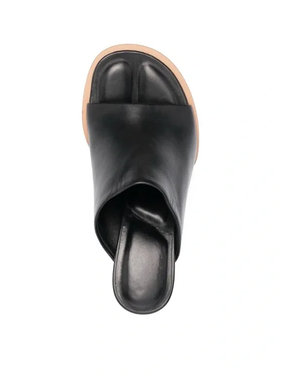 JACQUEMUS - 80mm Les Mules Ronde Leather Mules 37 Like New - Picture 5 of 16